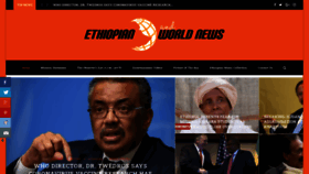 What Ethiopianandworldnews.com website looked like in 2020 (4 years ago)