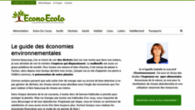 What Econo-ecolo.org website looked like in 2020 (4 years ago)