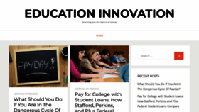 What Educationinnovation.co.uk website looked like in 2020 (4 years ago)