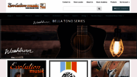 What Evolutionmusic.com.au website looked like in 2020 (4 years ago)
