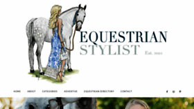 What Equestrianstylist.com website looked like in 2020 (4 years ago)