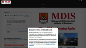 What Elearning.mdis.edu.sg website looked like in 2020 (4 years ago)
