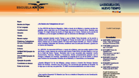 What Escuelakryon.com website looked like in 2020 (4 years ago)