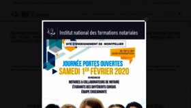 What Ecole-notariat.fr website looked like in 2020 (4 years ago)