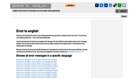 What Errortoenglish.com website looked like in 2020 (4 years ago)