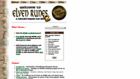 What Elvenrunes.com website looked like in 2020 (4 years ago)