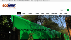 What Ecotone.in website looked like in 2020 (4 years ago)
