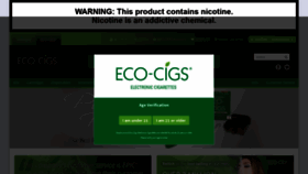What Eco-cigs.com website looked like in 2020 (4 years ago)