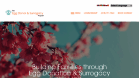 What Eggdonation.com website looked like in 2020 (4 years ago)