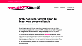 What Ecommerceheadlines.nl website looked like in 2020 (4 years ago)