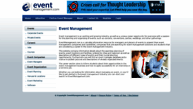 What Eventmanagement.com website looked like in 2020 (4 years ago)