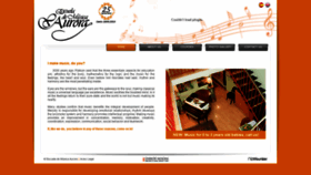 What Escuelademusicaaurora.com website looked like in 2020 (4 years ago)