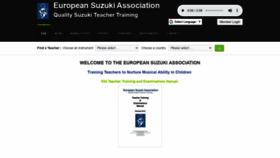 What Europeansuzuki.org website looked like in 2020 (4 years ago)