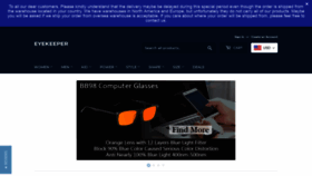 What Eyekeeper.com website looked like in 2020 (4 years ago)