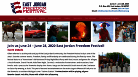 What Eastjordanfreedomfestival.org website looked like in 2020 (4 years ago)