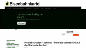 What Eisenbahnkartei.de website looked like in 2020 (4 years ago)