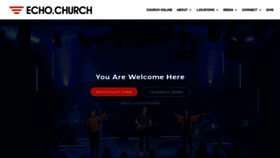 What Echo.church website looked like in 2020 (4 years ago)