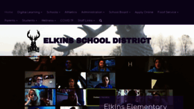 What Elkinsdistrict.org website looked like in 2020 (4 years ago)