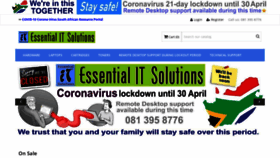 What Essentialit.co.za website looked like in 2020 (4 years ago)