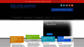 What Elitecreteaustralia.com.au website looked like in 2020 (4 years ago)