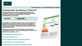 What Energieausweis.at website looked like in 2020 (3 years ago)