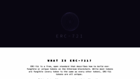 What Erc721.org website looked like in 2020 (3 years ago)