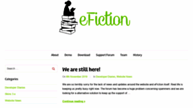 What Efiction.org website looked like in 2020 (4 years ago)