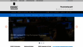 What Executive-education.essec.edu website looked like in 2020 (4 years ago)