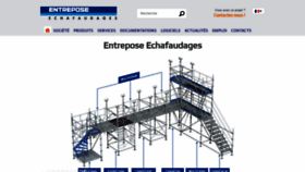 What Entrepose-echafaudages.fr website looked like in 2020 (4 years ago)