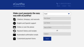 What Ecourtpay.com website looked like in 2020 (4 years ago)