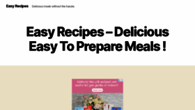 What Eezyrecipes.com website looked like in 2020 (4 years ago)