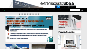What Extremaduratrabaja.net website looked like in 2020 (3 years ago)