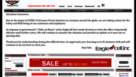 What Eaglecell.com website looked like in 2020 (3 years ago)