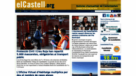 What Elcastell.org website looked like in 2020 (3 years ago)