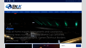 What Esports-news.co.uk website looked like in 2020 (5 years ago)