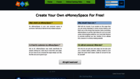 What Emoneyspace.com website looked like in 2020 (4 years ago)
