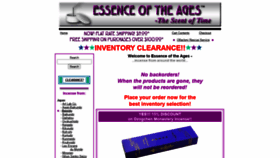 What Essenceoftheages.com website looked like in 2020 (4 years ago)