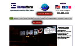 What Electromenu.com website looked like in 2020 (4 years ago)