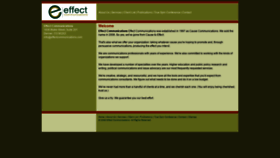 What Effectcommunications.com website looked like in 2020 (4 years ago)