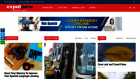 What Expatperu.com website looked like in 2020 (3 years ago)