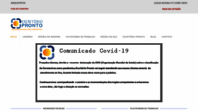 What Escritoriopronto.com.br website looked like in 2020 (4 years ago)