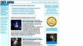 What Enev-online.de website looked like in 2020 (3 years ago)