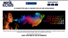 What Ecigs.london website looked like in 2020 (4 years ago)