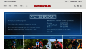 What Eurocycles.ie website looked like in 2020 (3 years ago)