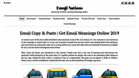 What Emojinations.net website looked like in 2020 (3 years ago)