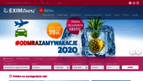 What Eximtours.pl website looked like in 2020 (3 years ago)