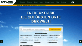 What Explorer.de website looked like in 2020 (3 years ago)