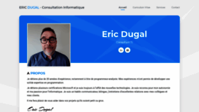 What Ericdugal.com website looked like in 2020 (4 years ago)
