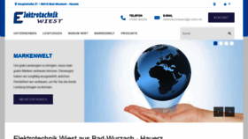What Elektrotechnikwiest.de website looked like in 2020 (4 years ago)