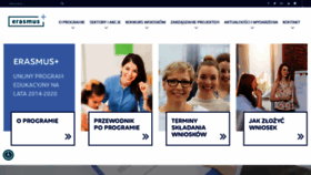 What Erasmusplus.org.pl website looked like in 2020 (3 years ago)